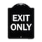 Signmission Parking Lot Exit Only Heavy-Gauge Aluminum Architectural Sign, 18" L, 24" H, BW-1824-23423 A-DES-BW-1824-23423 - alternate 1